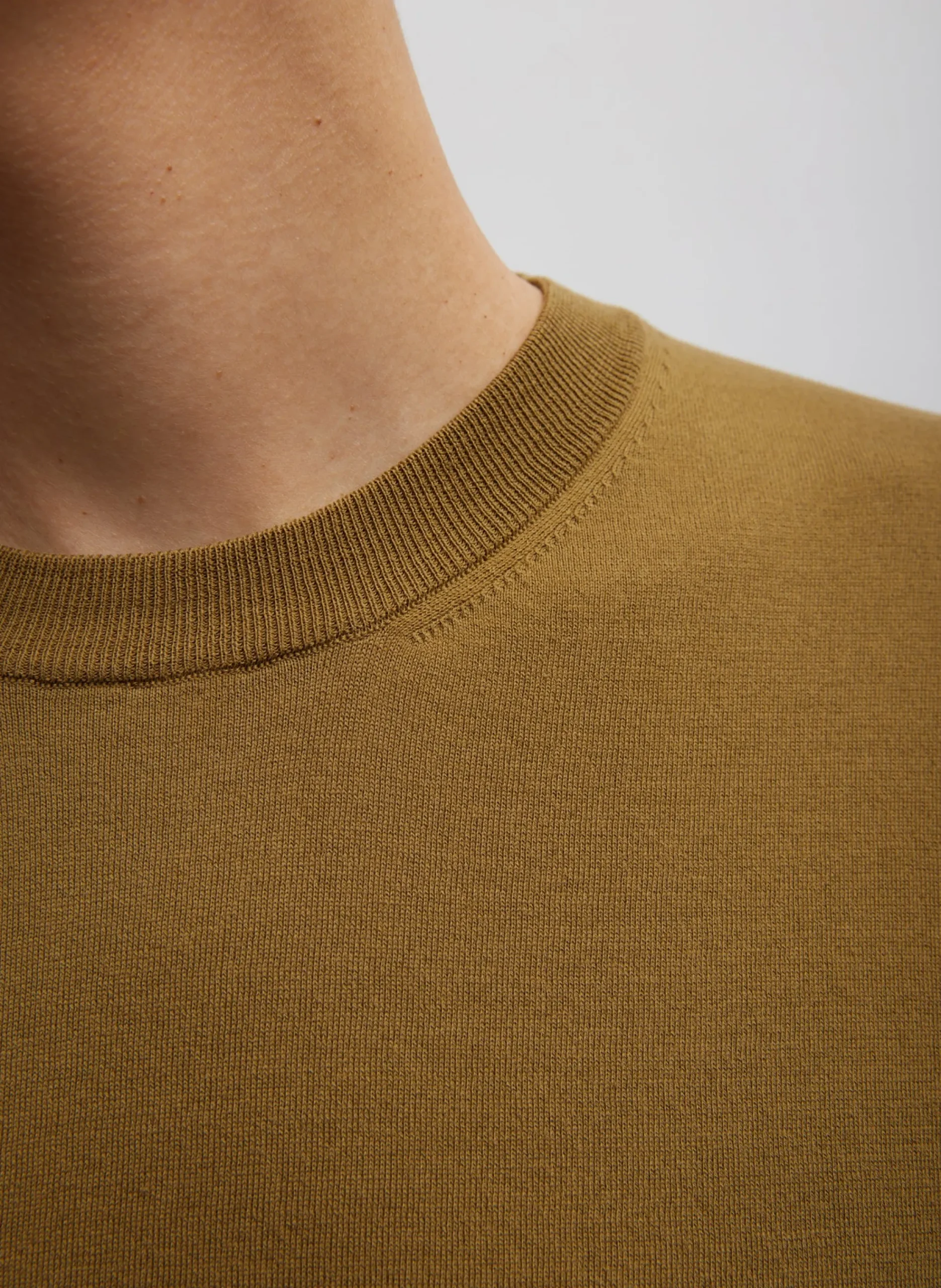 Super Fine Gauge Perfect Short Sleeve Men's Pullover-Tibi Best