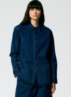 Tencel Cotton Charlie Slim Men's Shirt-Tibi Online