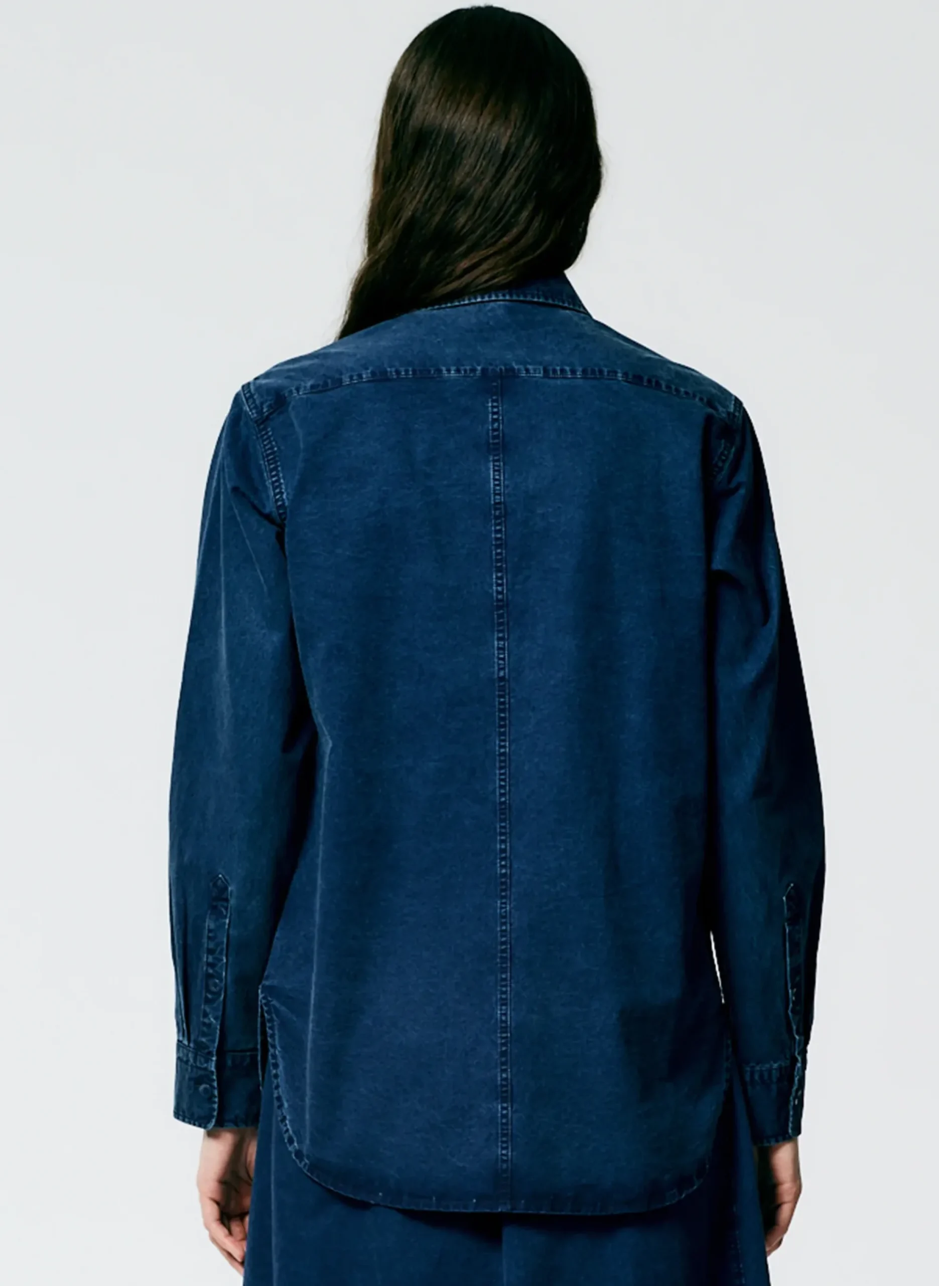 Tencel Cotton Charlie Slim Men's Shirt-Tibi Online
