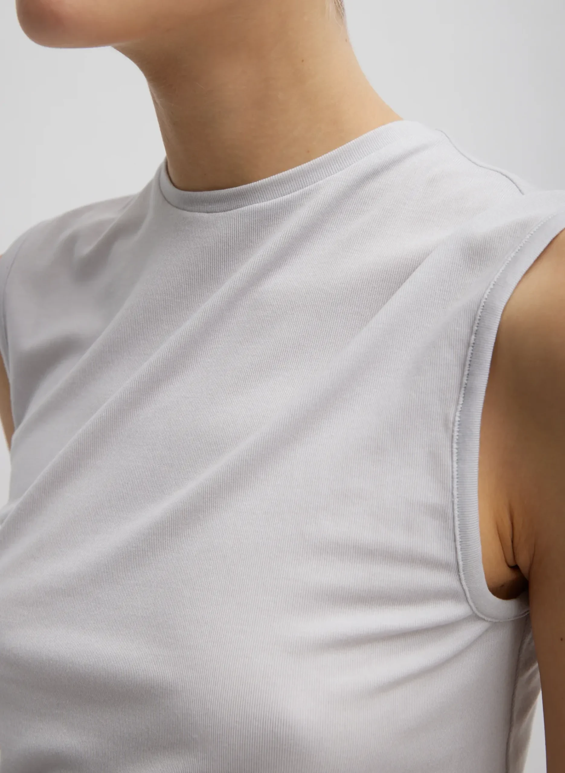 Tencel Knit Twisted Seam Tank-Tibi Hot