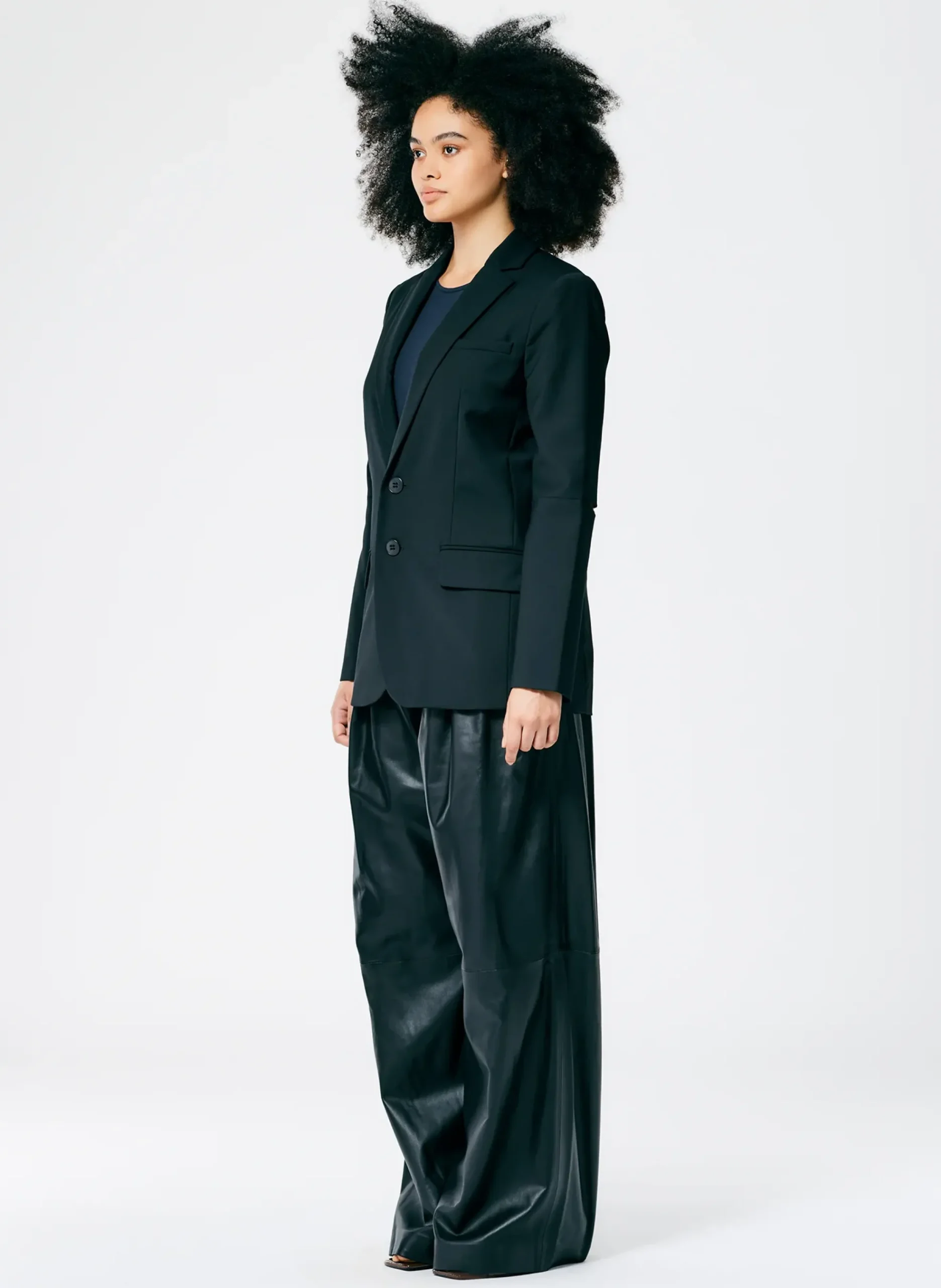 Tropical Wool Cutout Sleeve Marlon Blazer-Tibi Outlet