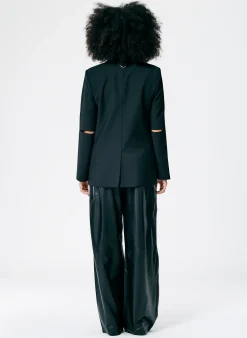 Tropical Wool Cutout Sleeve Marlon Blazer-Tibi Outlet