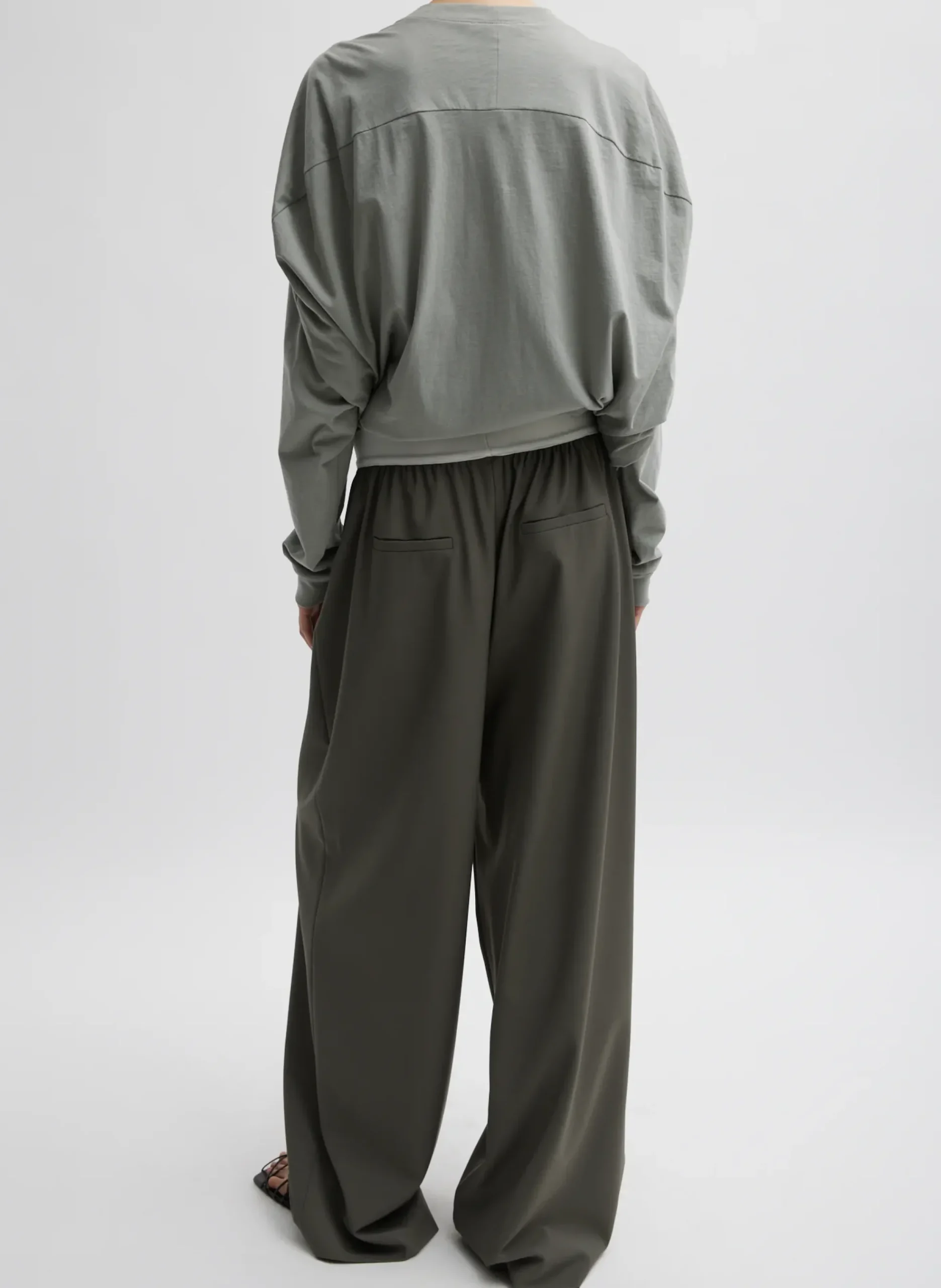 Tropical Wool Marit Pull On Pant-Tibi Sale