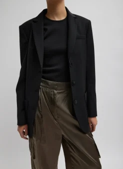 Tropical Wool Max Blazer-Tibi New