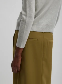 Tropical Wool Maxi Trouser Skirt-Tibi New