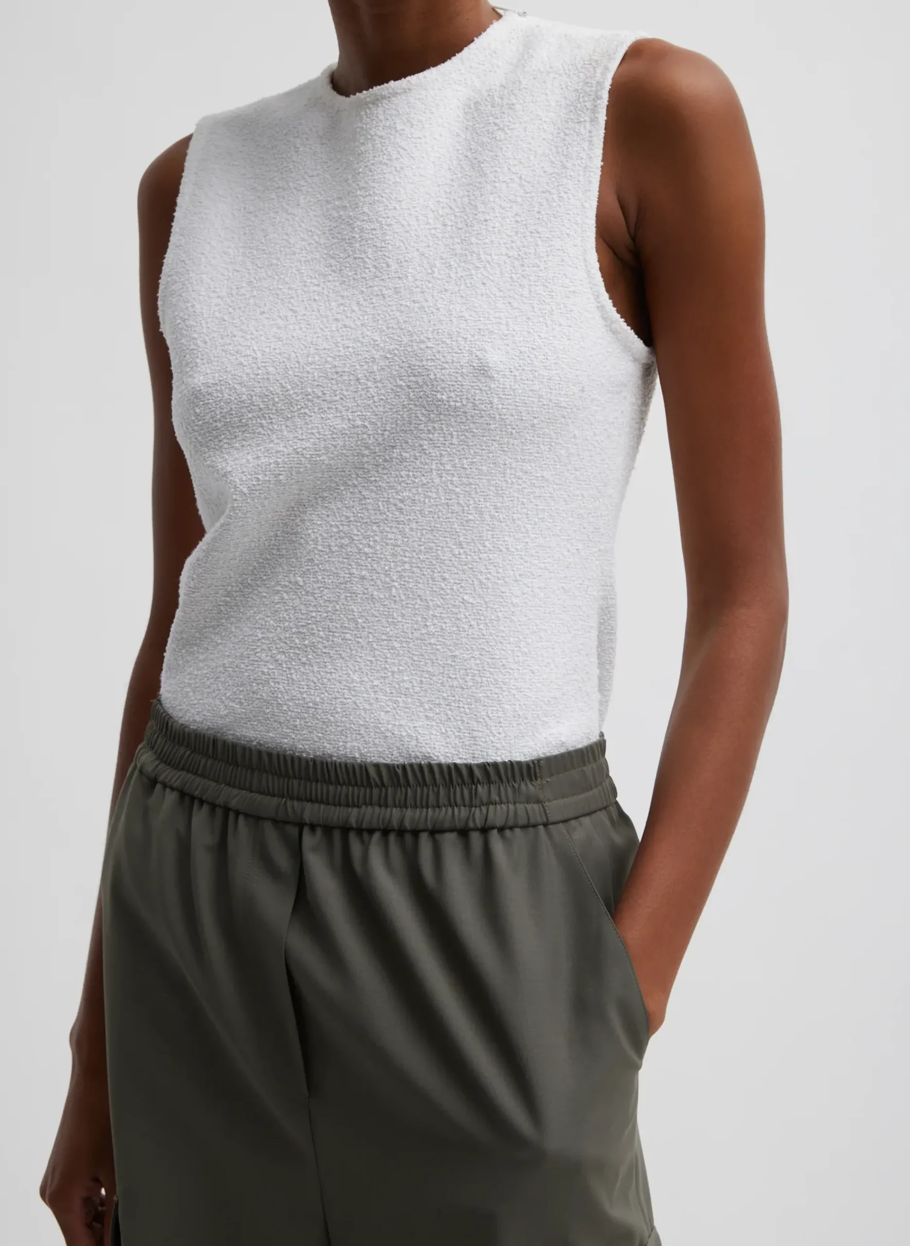 Tropical Wool Relaxed Cargo Short-Tibi New
