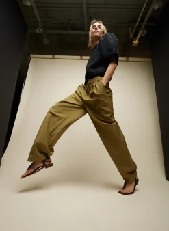 Tropical Wool Stella Pant-Tibi Outlet