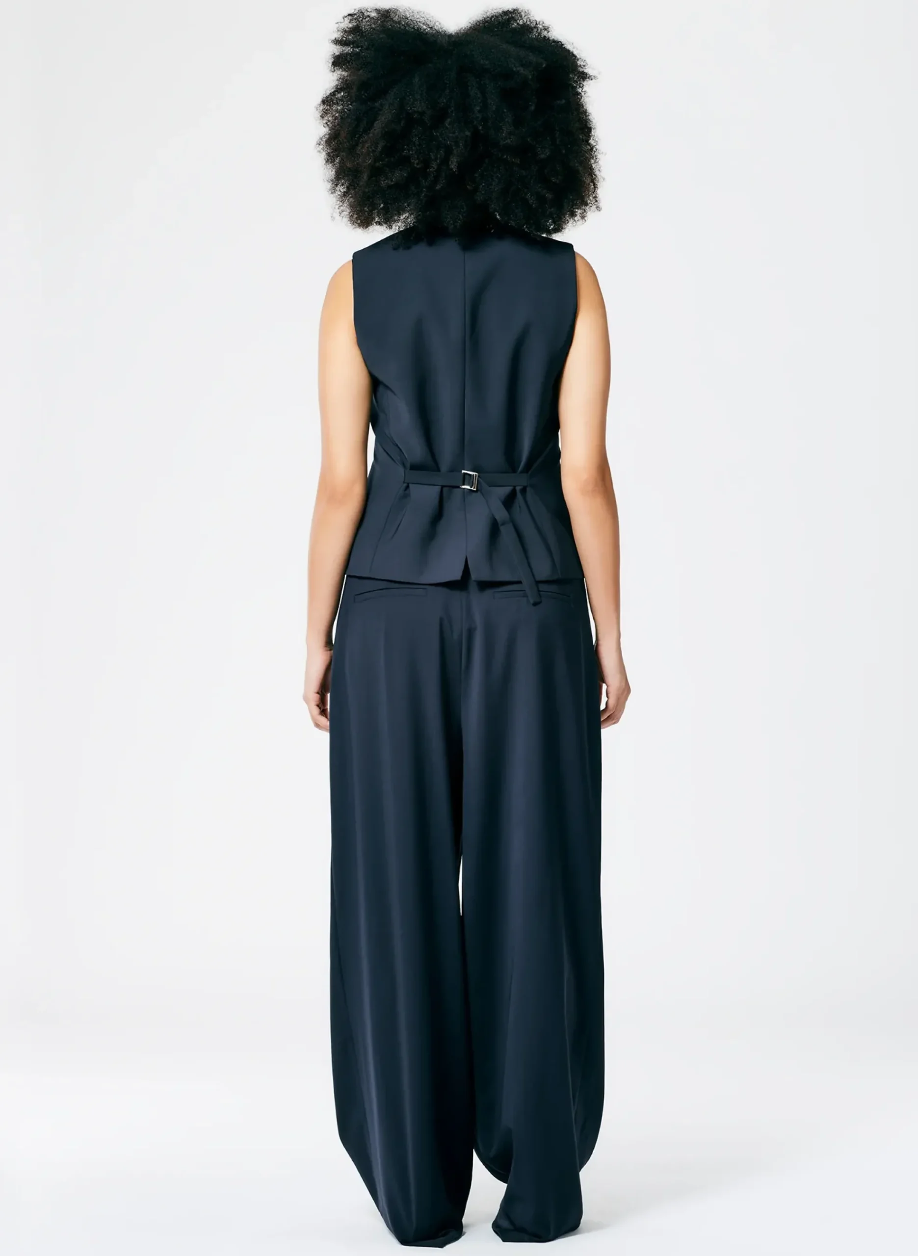 Tropical Wool Vest-Tibi New