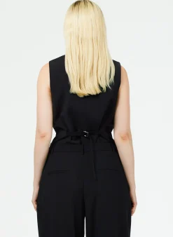Tropical Wool Vest-Tibi New