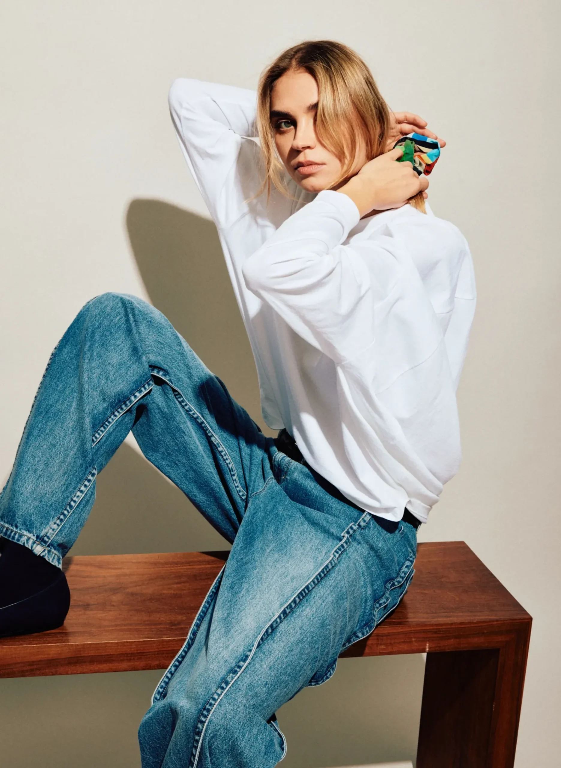 T-Shirt Circular Top-Tibi New