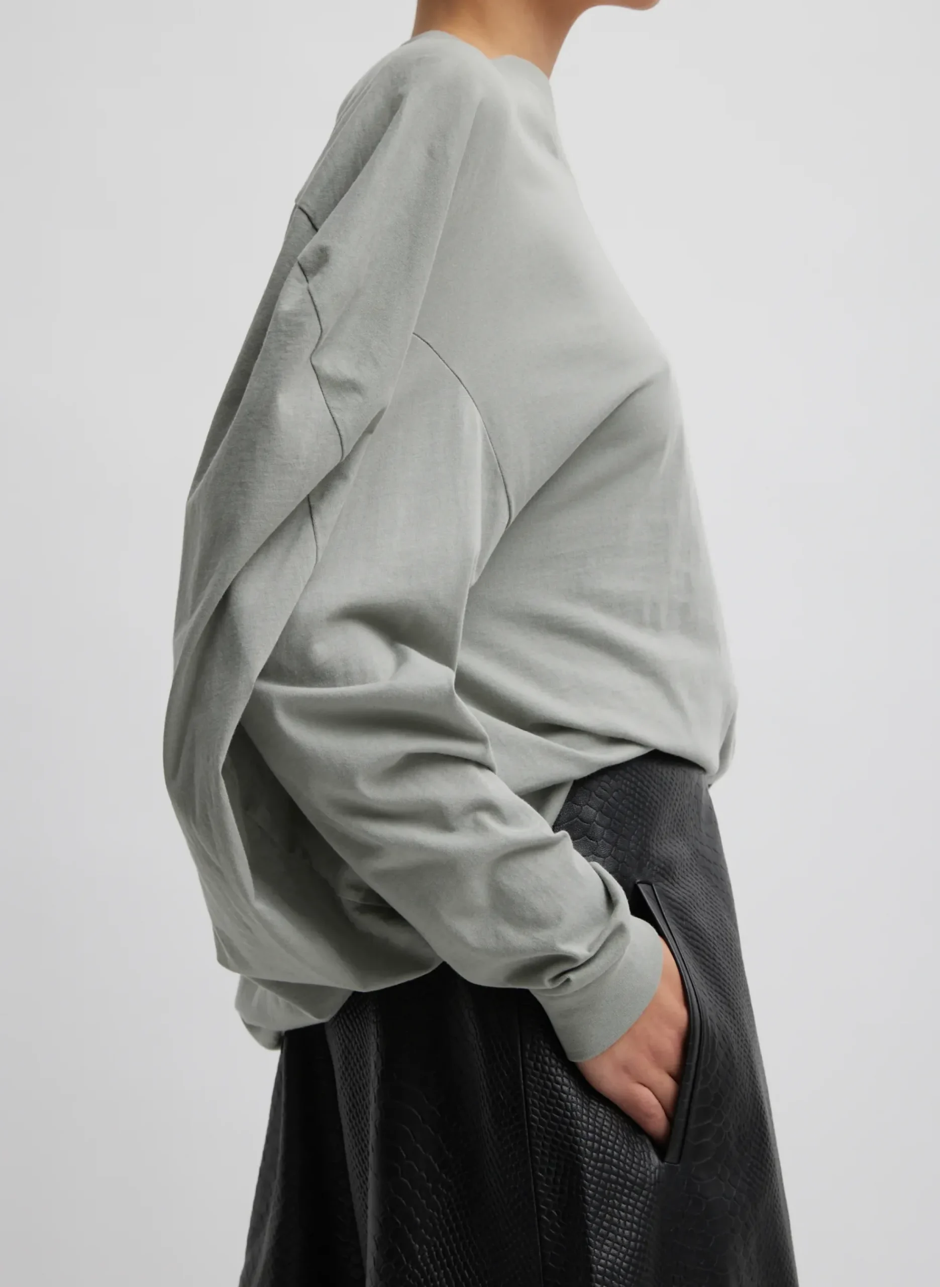 T-Shirt Circular Top-Tibi Online
