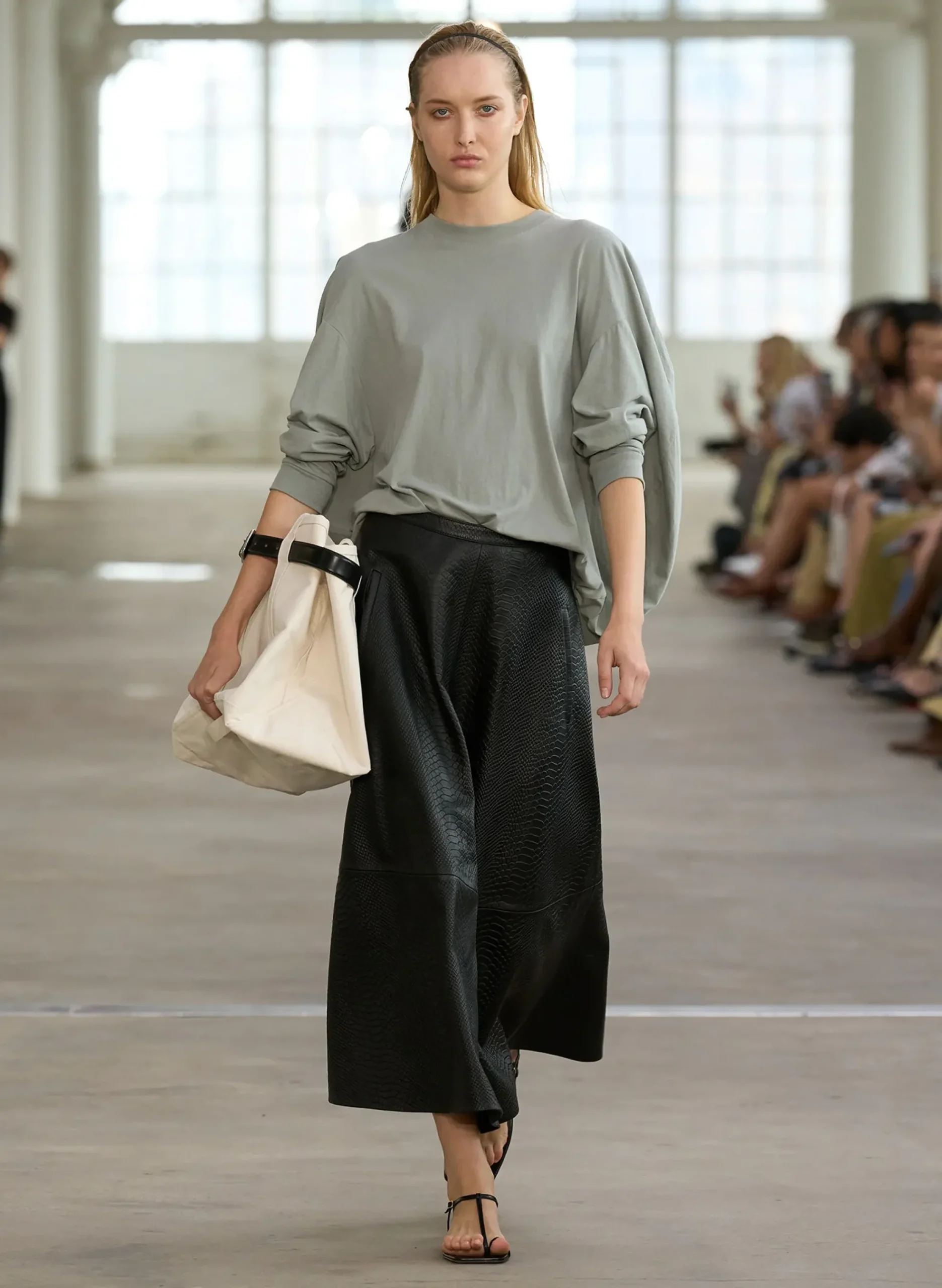 T-Shirt Circular Top-Tibi Online
