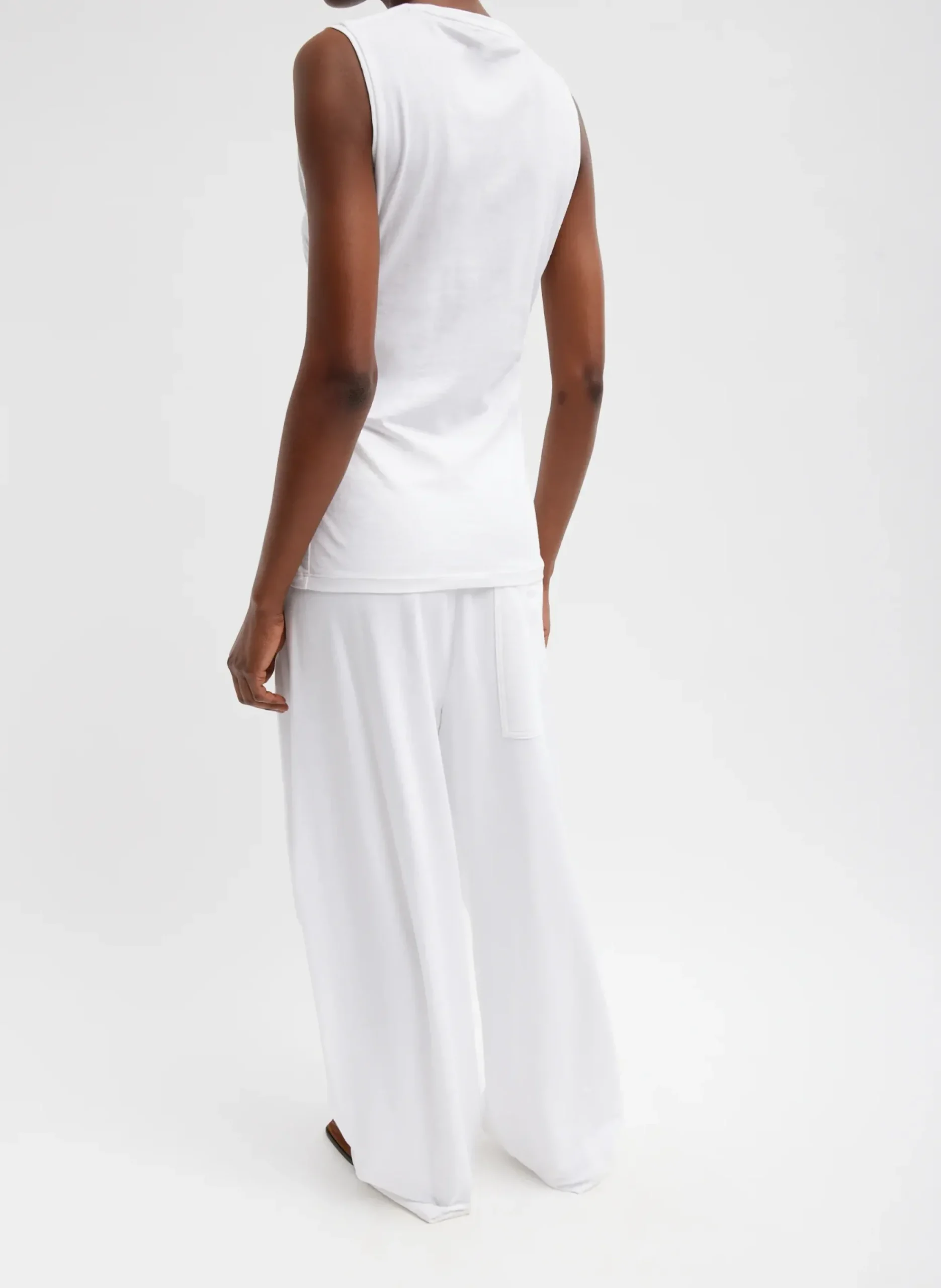 T-Shirting Shirred Crewneck Top-Tibi Hot