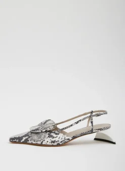Victor Embossed Snake Slingback-Tibi New