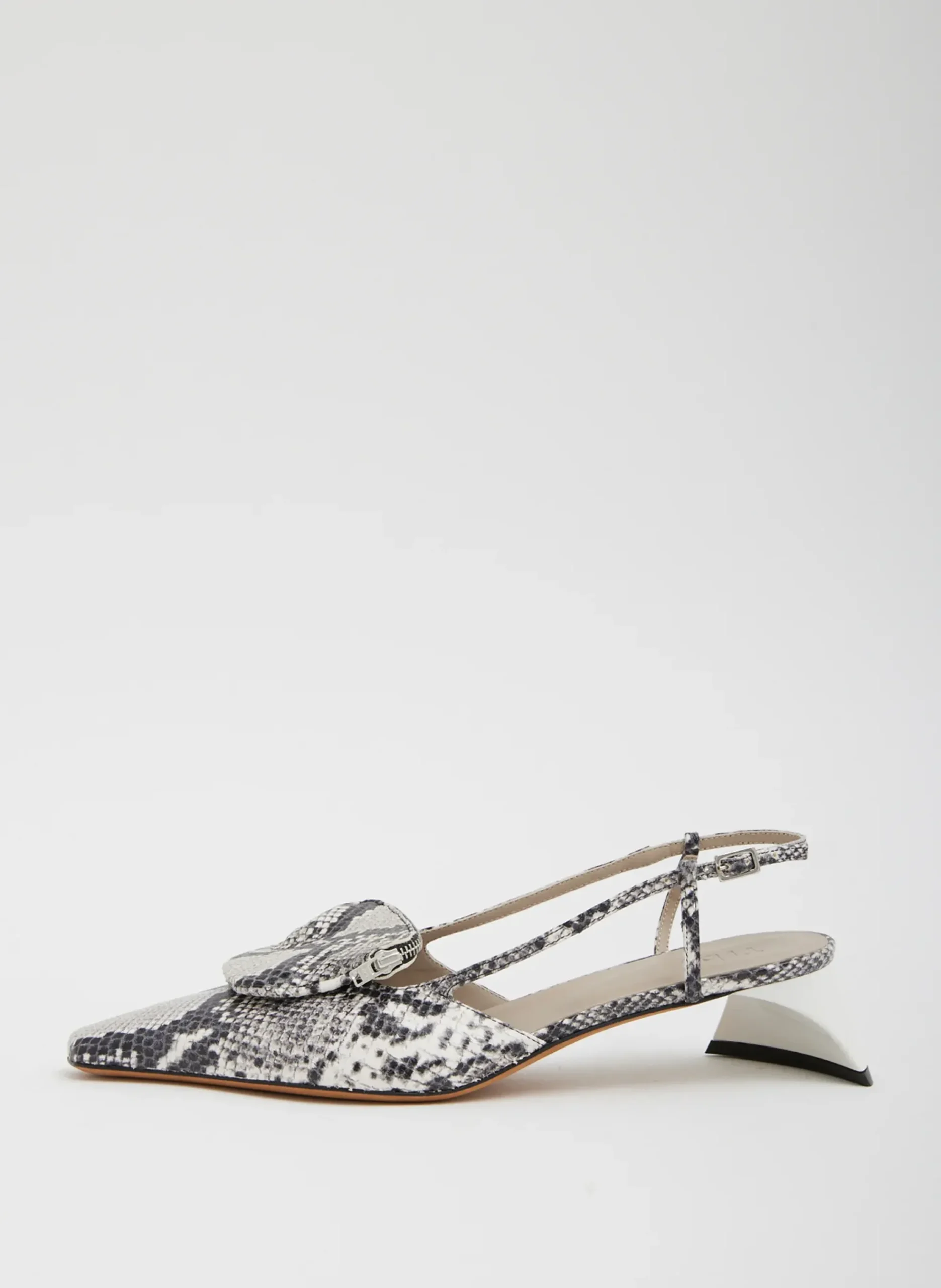 Victor Embossed Snake Slingback-Tibi New