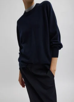 Washable Cashmere Crewneck Sweater-Tibi Outlet